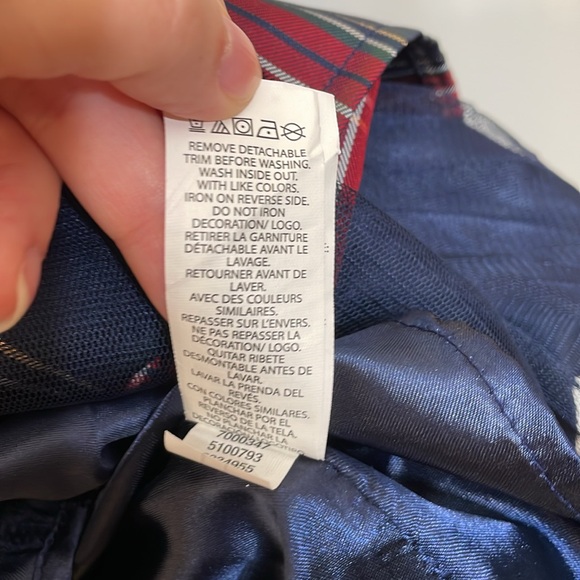 CHILDRENS PLACE UEC Girls Large (10/12) Blue Sequin Holiday Dress Plaid Skirt - Picture 13 of 14